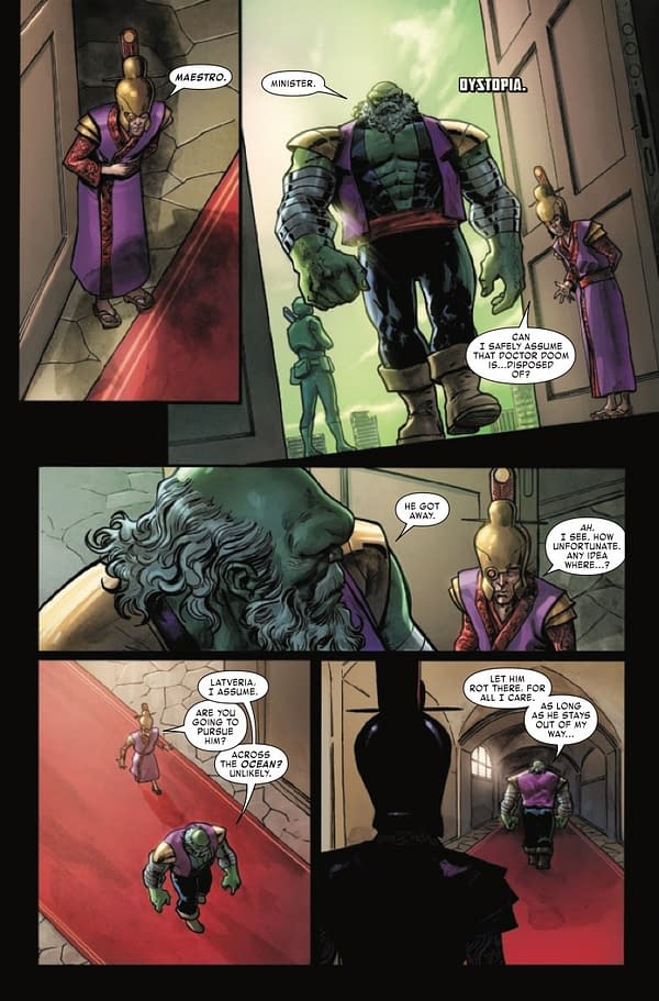 Interior preview page from Maestro: World War M #1