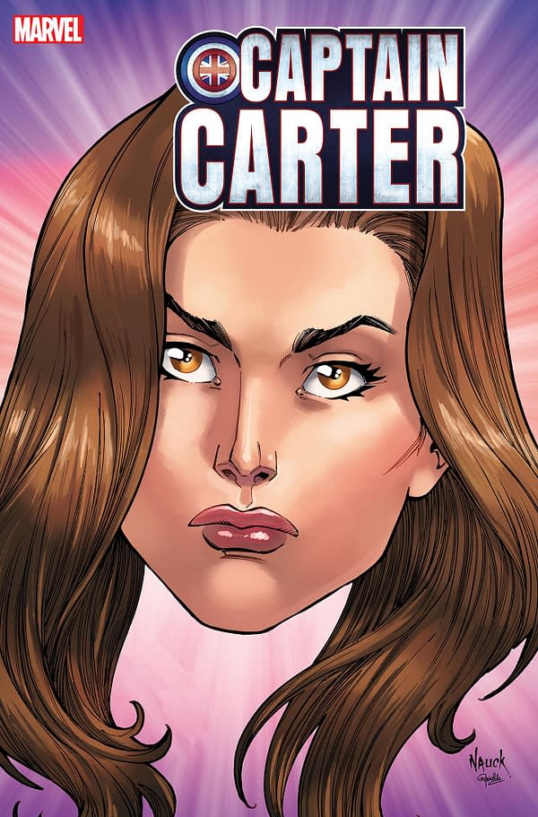 Cover image for CAPTAIN CARTER 1 NAUCK HEADSHOT VARIANT