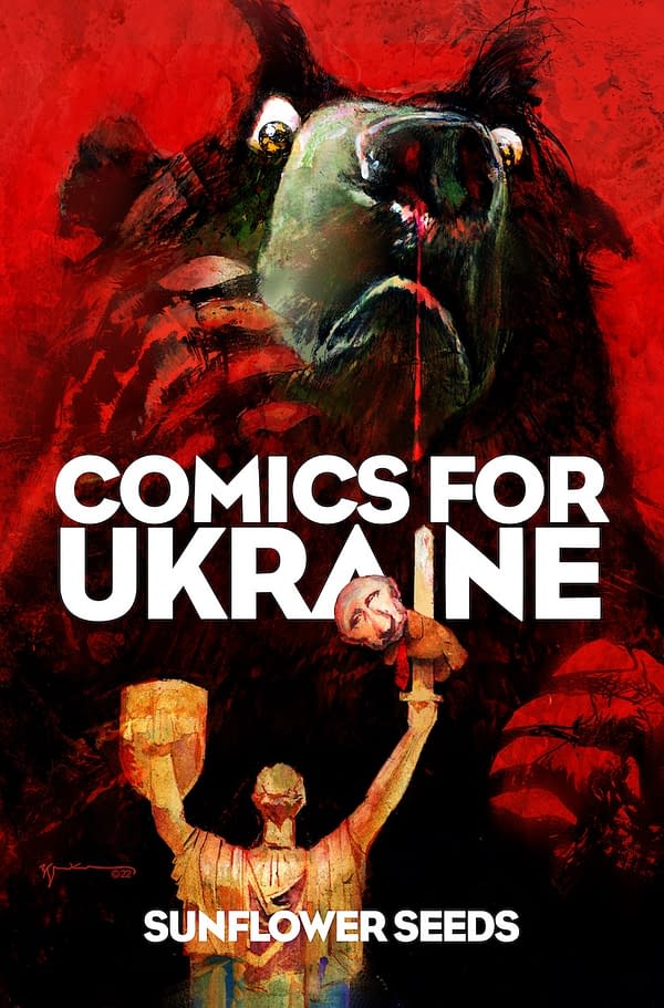 Bill Sienkiewicz New Cover for Comics For Ukraine: Sunflower Seeds