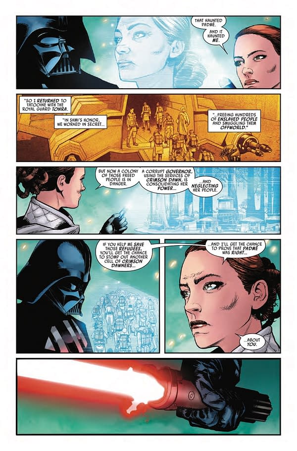 Interior preview page from STAR WARS: DARTH VADER #23 PAUL RENAUD COVER