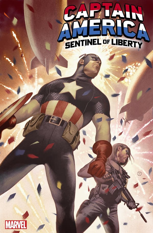 Cover image for CAPTAIN AMERICA: SENTINEL OF LIBERTY 1 TEDESCO VARIANT