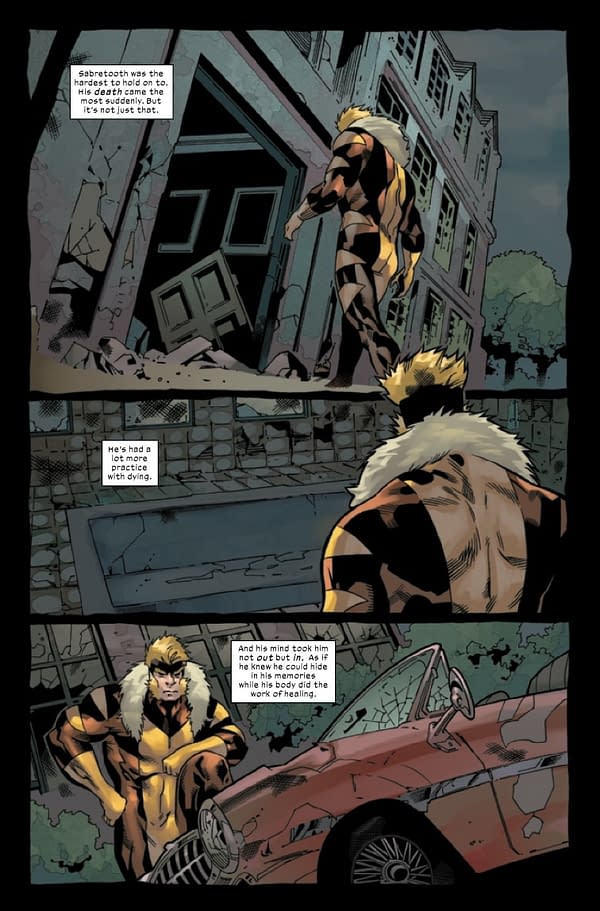 Interior preview page from SABRETOOTH #4 RYAN STEGMAN COVER