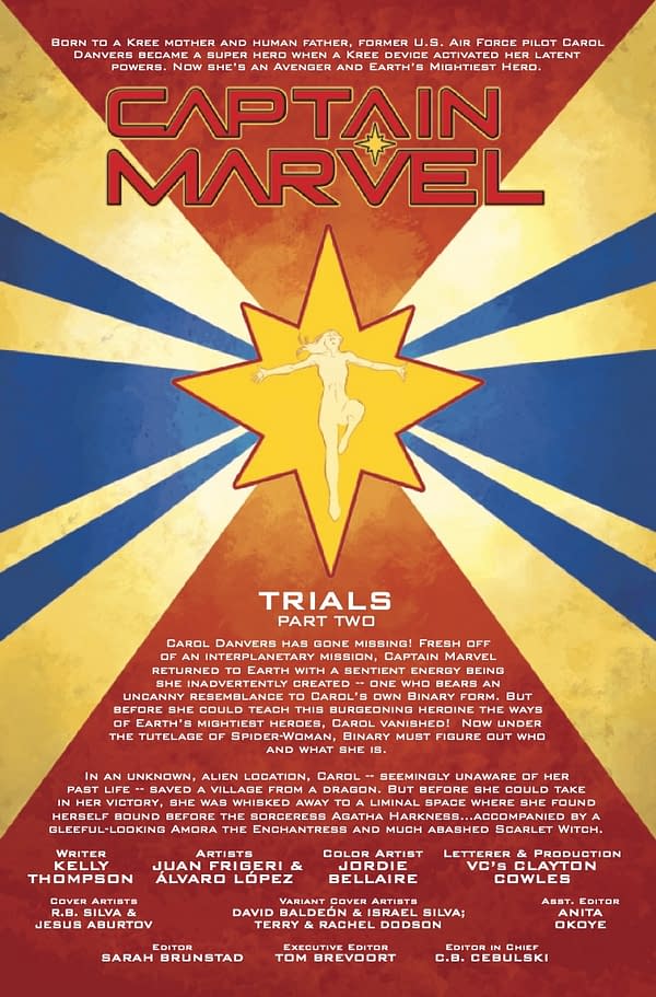 CAPTAIN MARVEL #39 RB SILVA COVER interior preview page