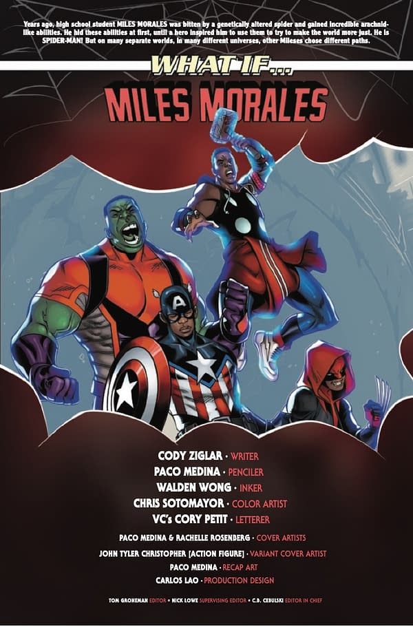 Interior preview page from WHAT IF MILES MORALES #5 PACO MEDINA COVER
