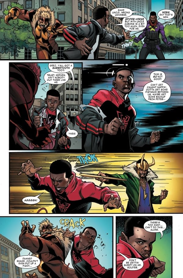 Interior preview page from WHAT IF MILES MORALES #5 PACO MEDINA COVER