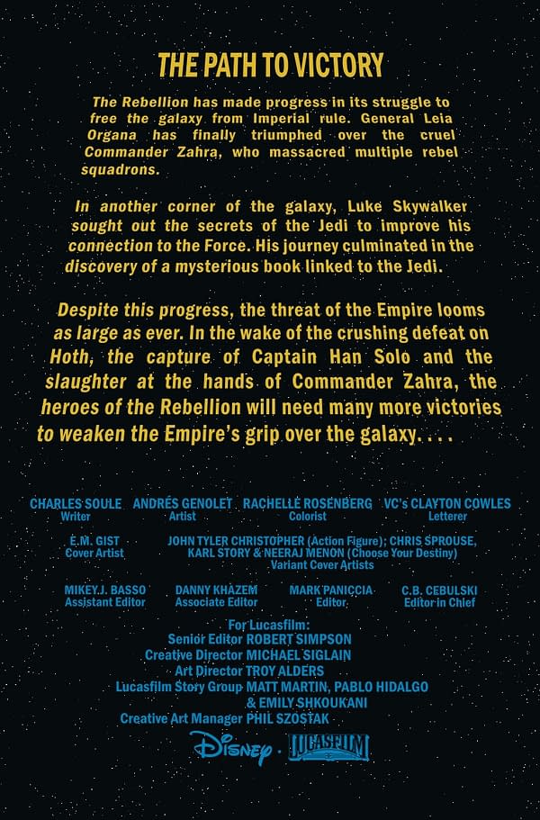 Interior preview page from STAR WARS #26 E.M. GIST COVER