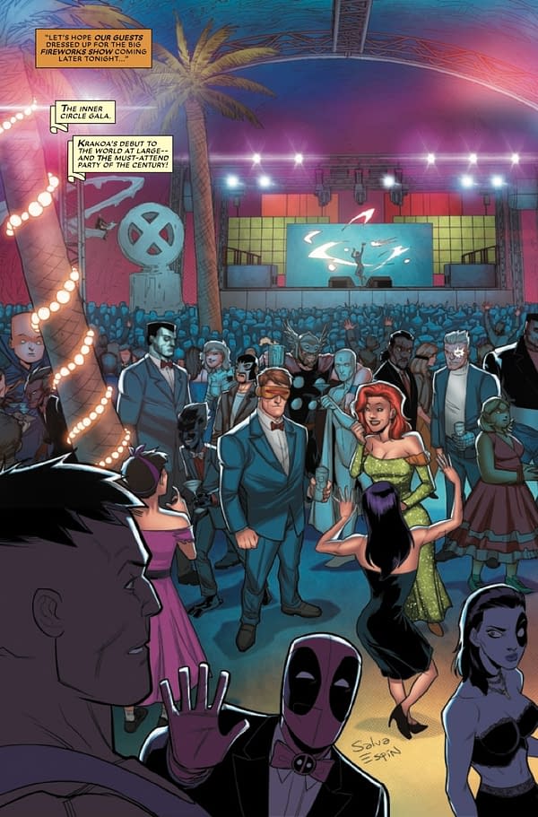 Interior preview page from X-MEN '92: HOUSE OF XCII #4 DAVID BALDEON COVER