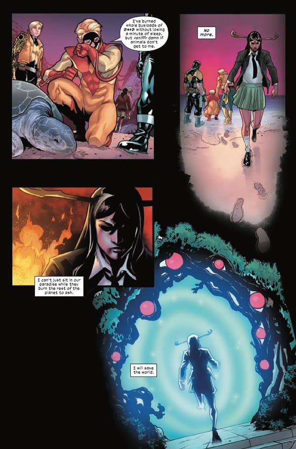 Interior preview page from X-MEN UNLIMITED: X-MEN GREEN #1 EMILIO LAISO COVER