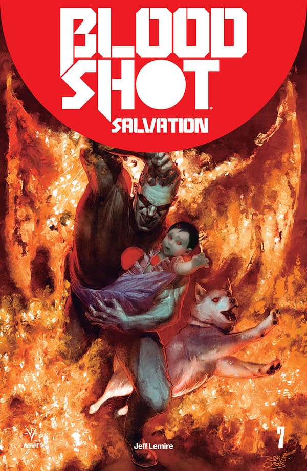 Jeff Lemire Writes and "Draws" Special Black Issue of Bloodshot Salvation