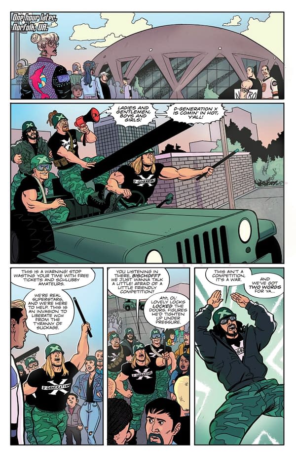 DX Invades WCW Nitro in First Look at WWE Attitude Era Comic