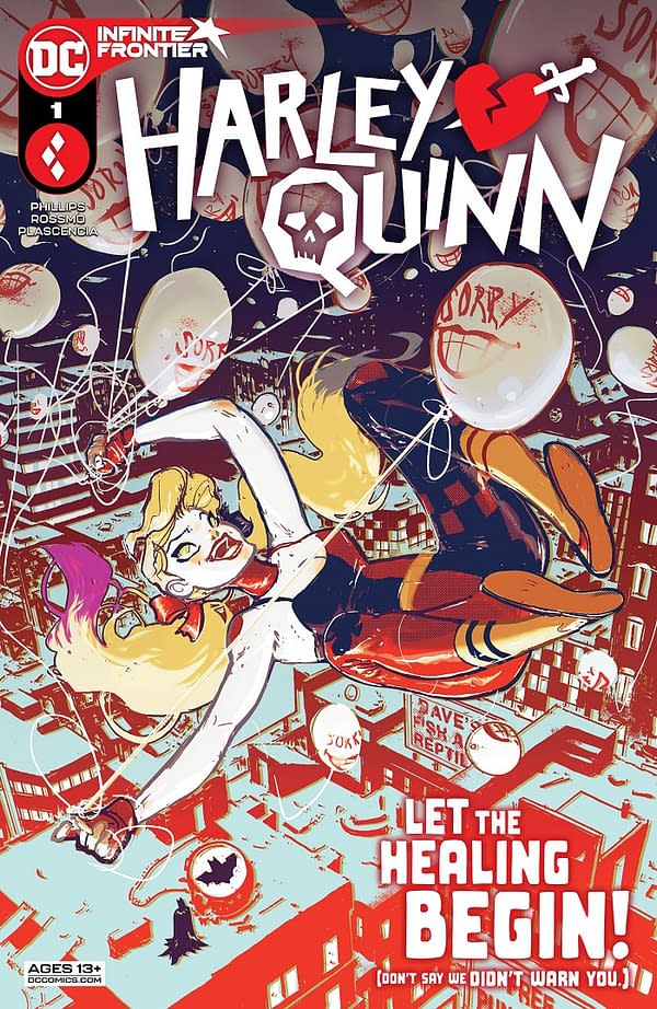 The Riley Rossmo main cover to Harley Quinn #1, by Stephanie Phillips and Riley Rossmo, in stores on Tuesday, March 23rd, 2021 from DC Comics.