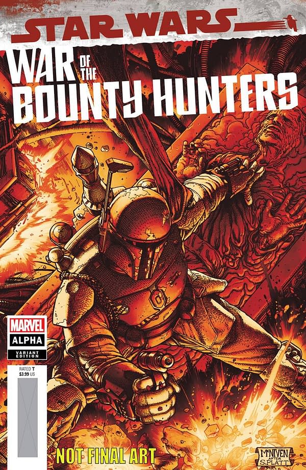 Cover image for STAR WARS WAR BOUNTY HUNTERS ALPHA #1 MCNIVEN CRIMSON VAR