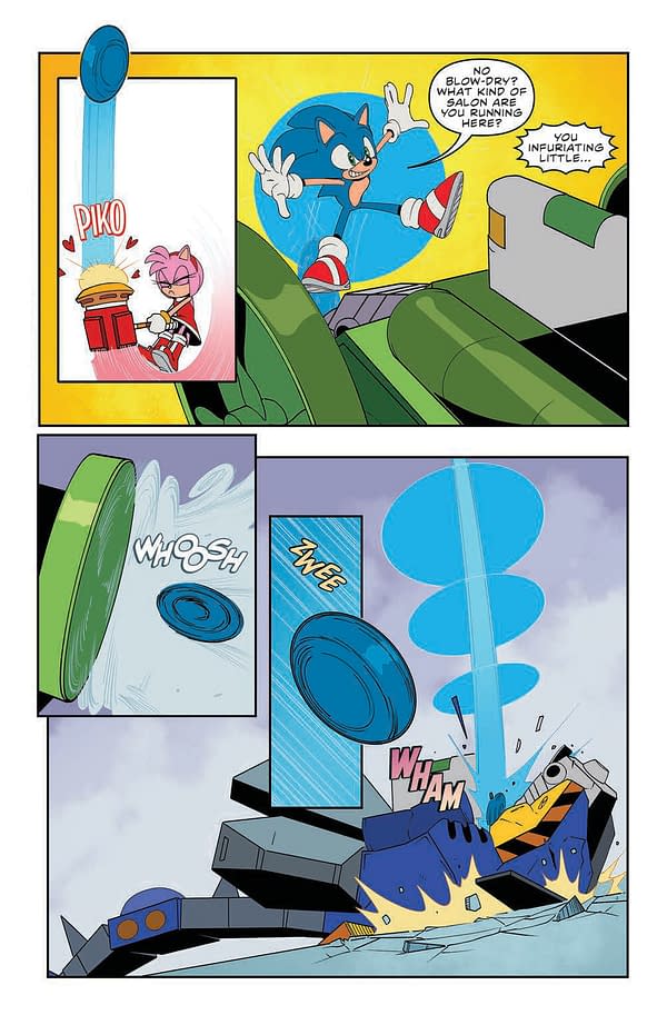 Interior preview page from SONIC THE HEDGEHOG #40 CVR A TRACY YARDLEY