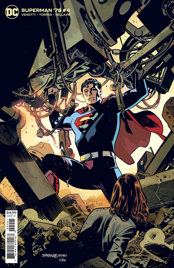 Cover image for SUPERMAN 78 # 4 (OF 6) CVR B CHRIS SAMNEE CARD STORE WAS