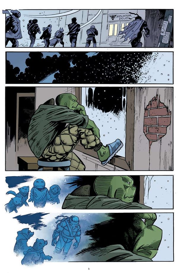 Interior preview page from Teenage Mutant Ninja Turtles #124