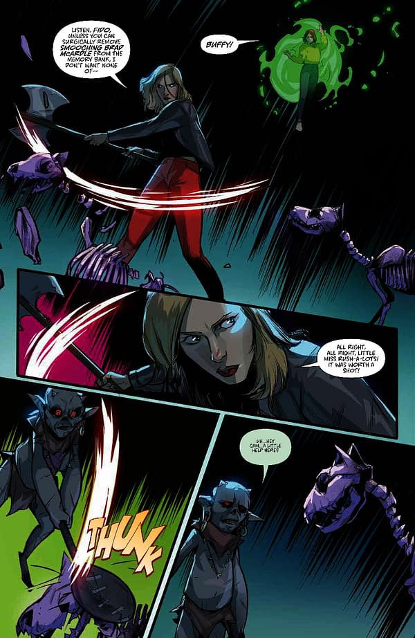 Interior preview page from Buffy the Vampire Slayer #33