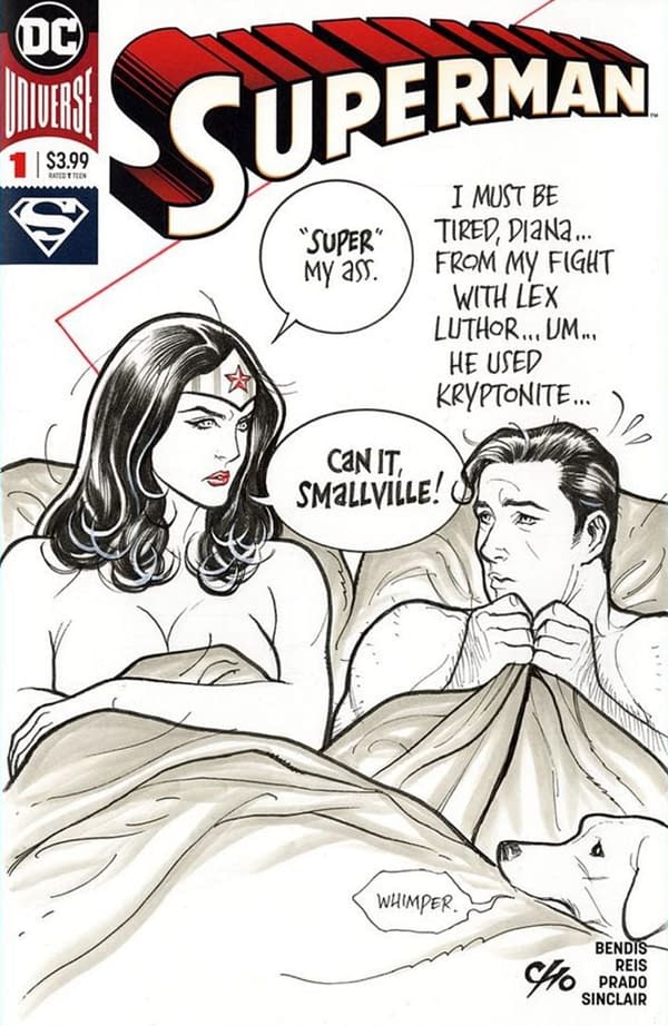Franck Cho's Wonder Woman Sleeping With Spider-Man & Superman Outrage