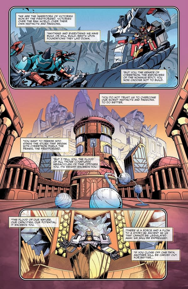 Interior preview page from Transformers #43