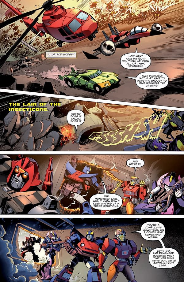 Interior preview page from Transformers #43