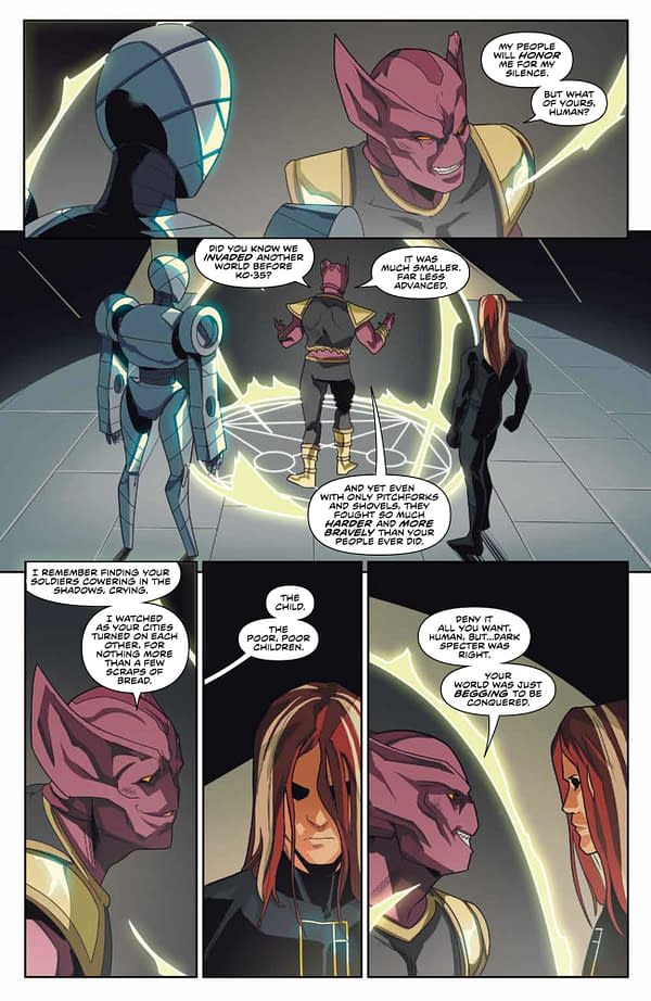 Interior preview page from Power Rangers #20