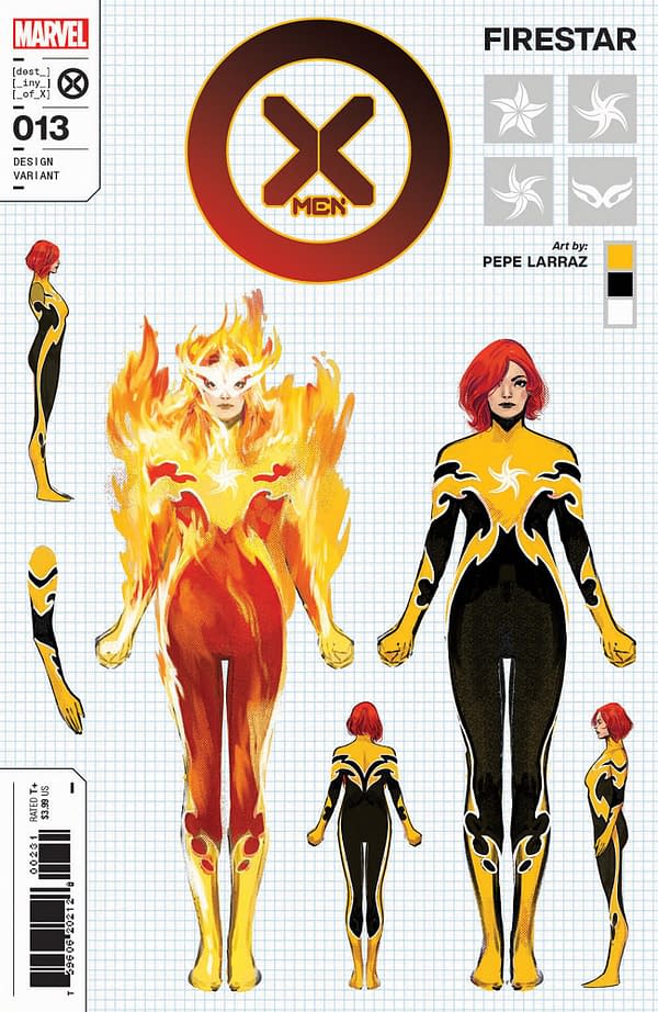 Cover image for X-MEN 13 LARRAZ DESIGN VARIANT [AXE]