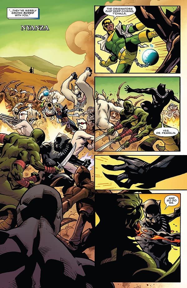 Black Panther #170 art by Leonard Kirk and Laura Martin