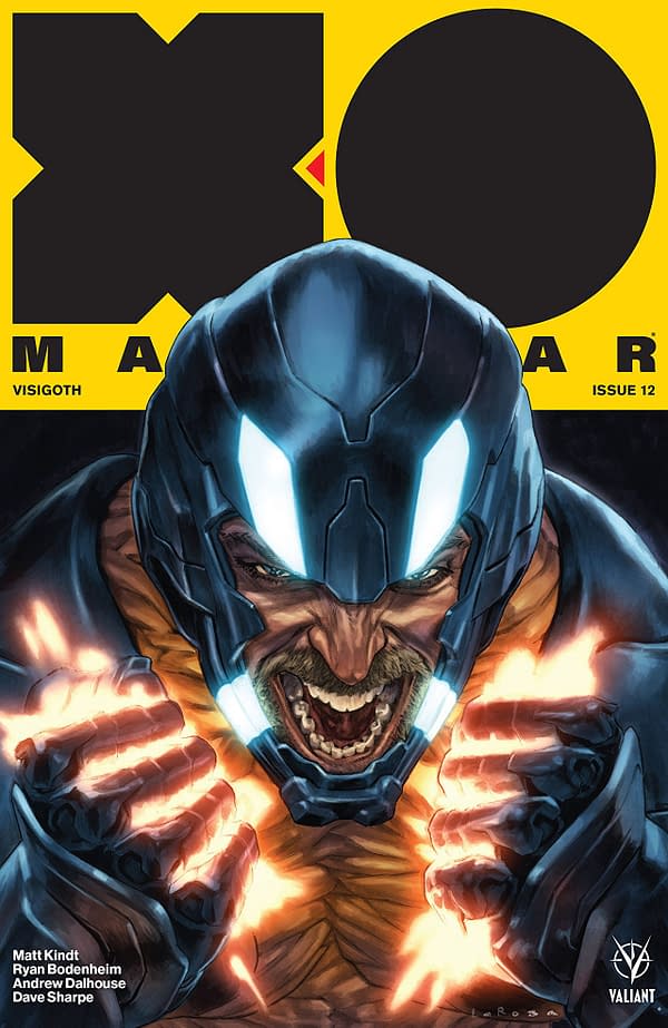 X-O Manowar #12 cover by Lewis Larosa
