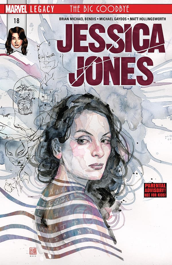 Jessica Jones #18 cover by David Mack