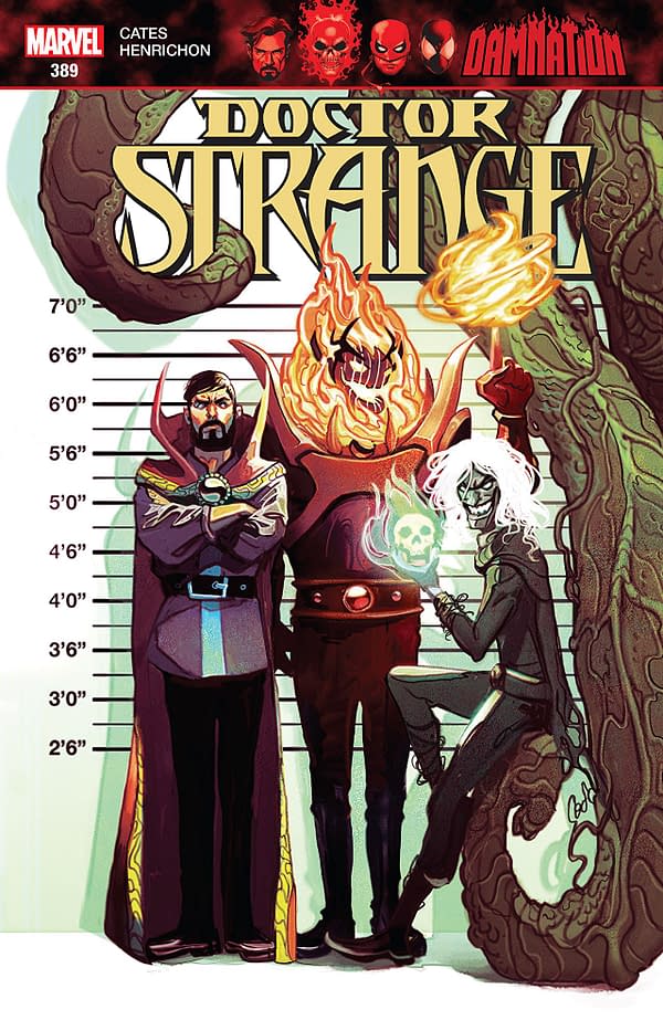 Doctor Strange #389 cover by Mike del Mundo