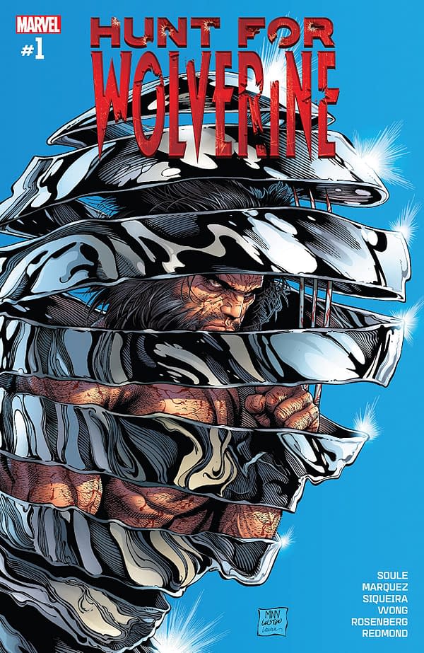 Hunt for Wolverine #1 cover by Steve McNiven, Jay Leisten, and Laura Martin