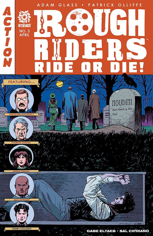 Rough Riders: Ride or Die #3 cover by Patrick Olliffe and Gabe Eltaeb