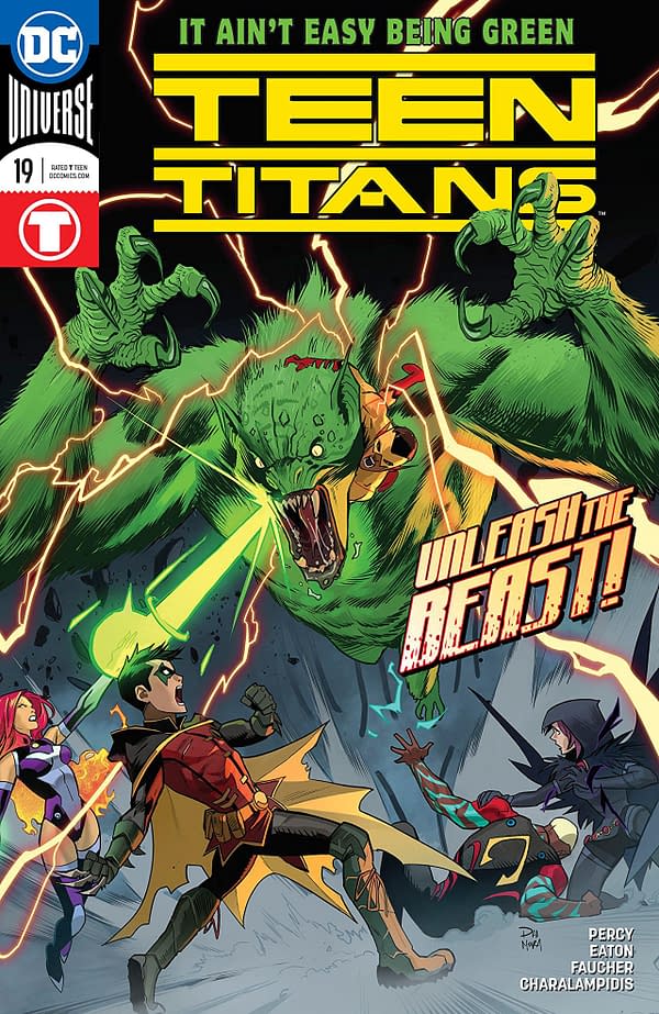 Teen Titans #19 cover by Dan Mora