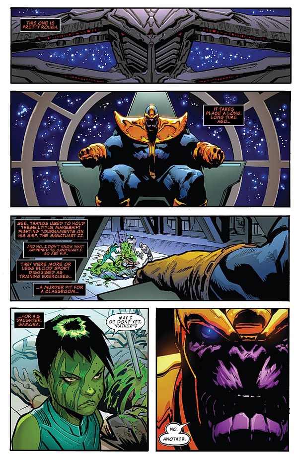 Thanos Annual #1 art by Geoff Shaw and Antonio Fabela