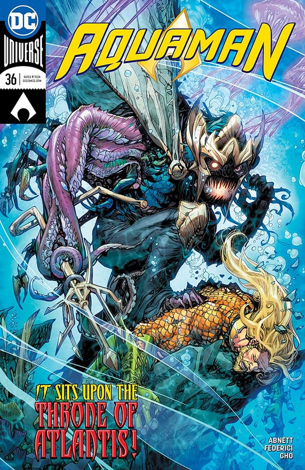 Aquaman #36 cover by Howard Porter and Hi-Fi