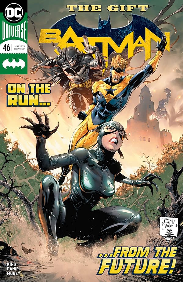 Batman #46 cover by Tony S. Daniel, Danny Miki, and Tomeu Morey