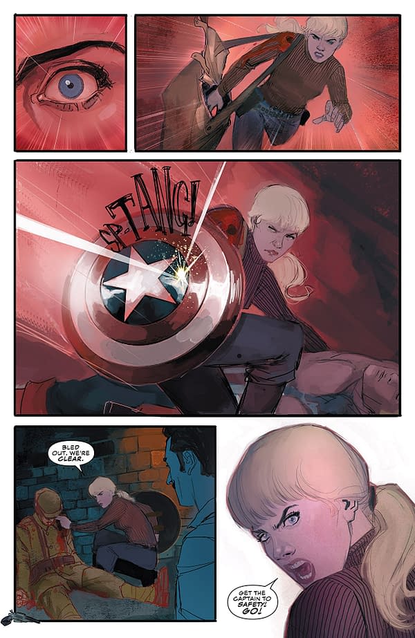Captain America #702 art by Rod Reis