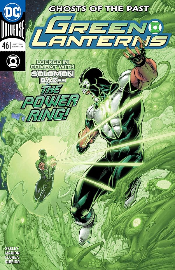 Green Lanterns #46 cover by Brett Booth, Norm Rapmund, and Andrew Dalhouse