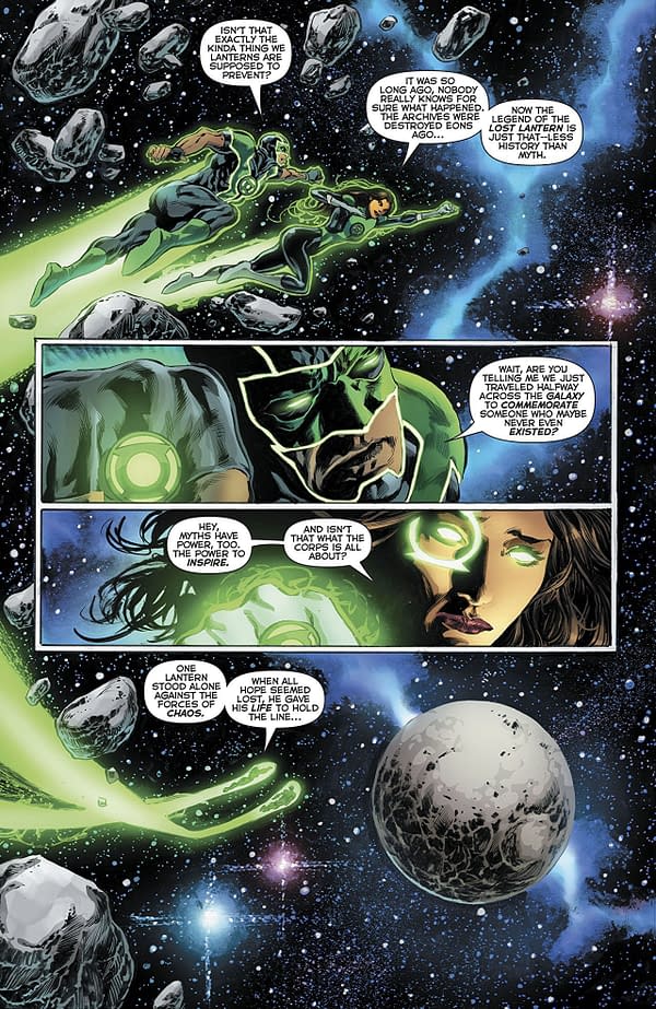 Green Lanterns Annual #1 art by Mike Perkins and Andy Diggle