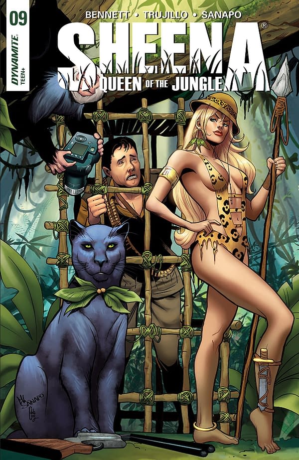 Sheena, Queen of the Jungle #9 cover by Maria Sanapo and Ceci de la Cruz