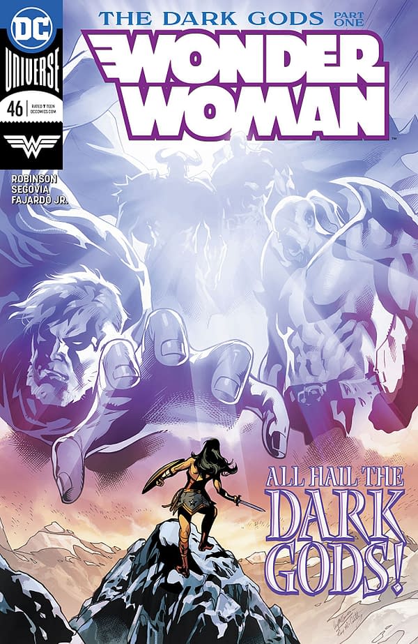 Wonder Woman #46 cover by Emanuela Lupacchino and Romulo Fajardo Jr.