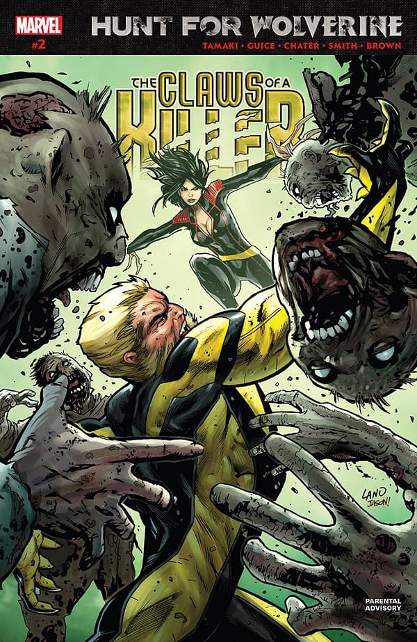 Hunt for Wolverine: Claws of a Killer #2 cover by Greg Land and Jason Keith