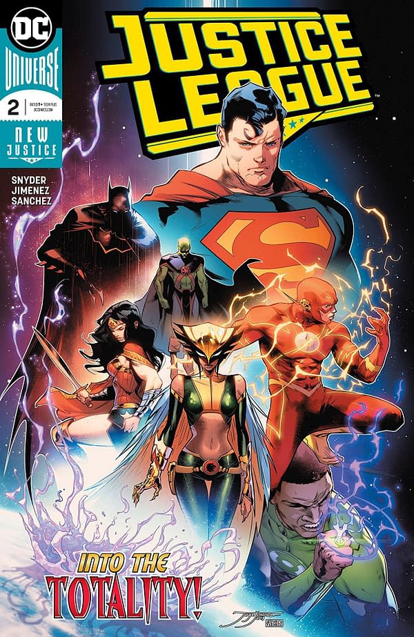 Justice League #2 cover by Jorge Jimenez and Alejandro Sanchez