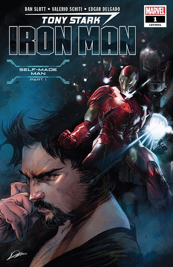 Tony Stark: Iron Man #1 cover by Alexander Lozano