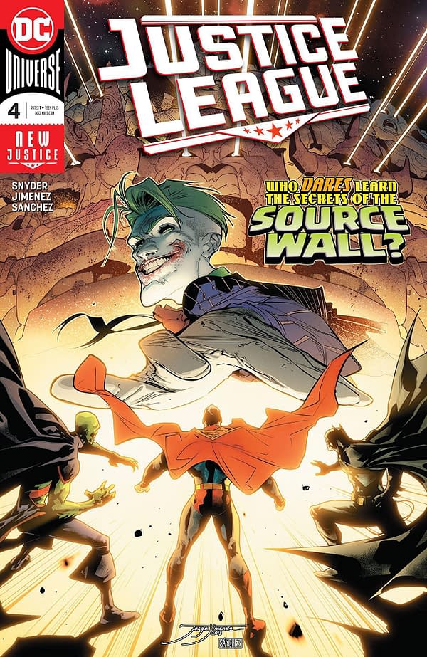Justice League #4 cover by Jorge Jimenez and Alejandro Sanchez