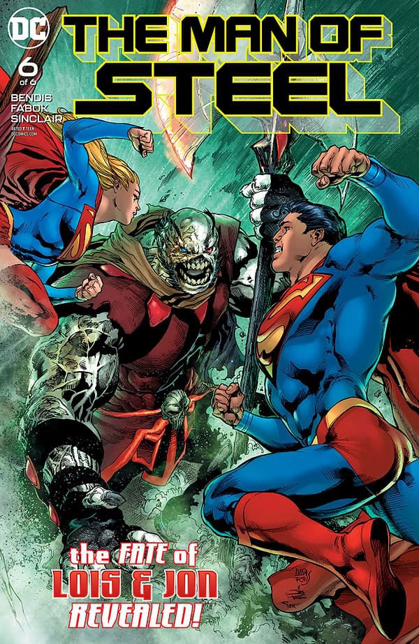 Man of Steel #6 cover by Ivan Reis, Joe Prado, and Alex Sinclair