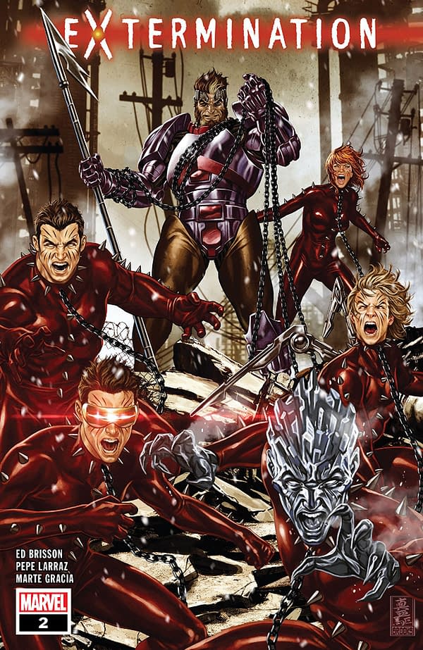 Extermination #2 cover by Mark Brooks