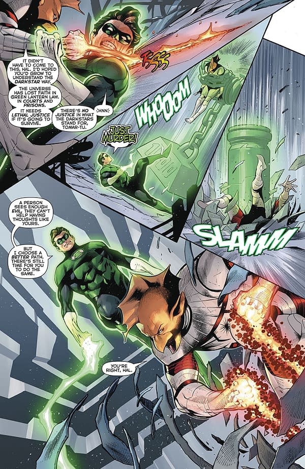 Hal Jordan and the Green Lantern Corps #50 art by Rafa Sandoval, Jordi Tarragona, and Tomeu Morey