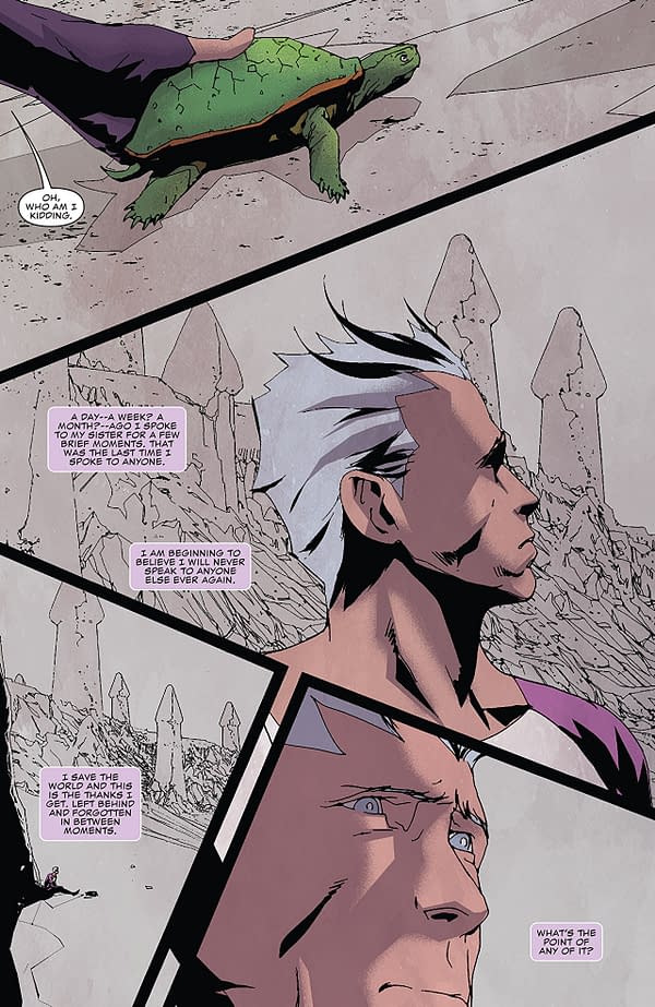 Quicksilver: No Surrender #4 art by Eric Nguyen and Rico Renzi