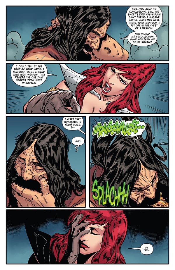Red Sonja #20 art by Carlos Gomez, Vincenzo Federici, and Mohan