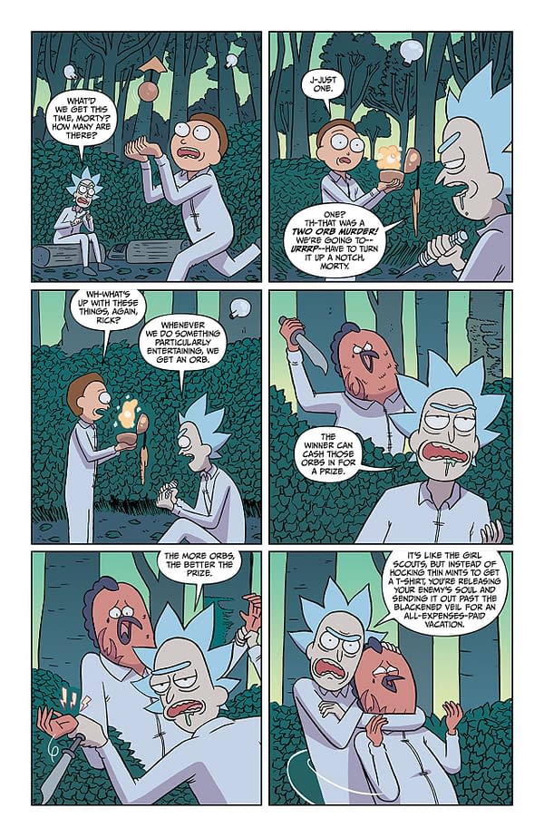 Rick and Morty #40 art by Marc Ellerby and Sarah Stern